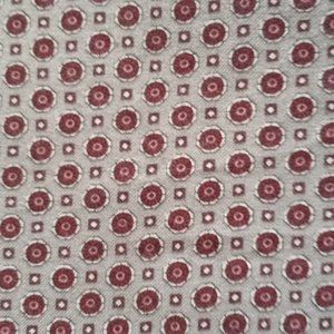 FABRIC #277 - Cotton - Grey Burgundy Mandala Print 3 1/4 yd x 45